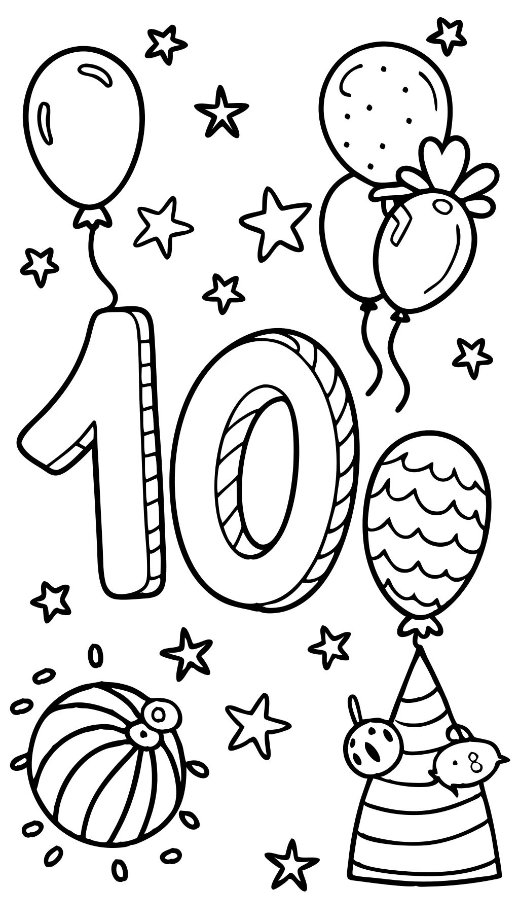 numbers coloring page